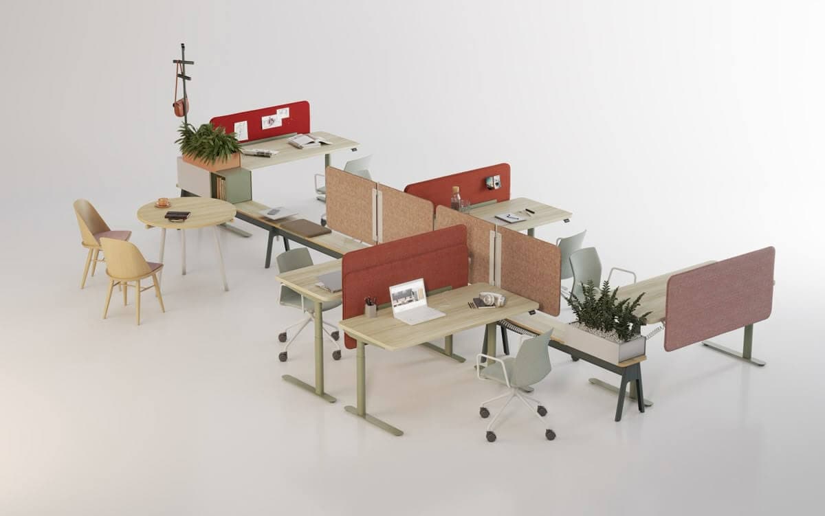 Hybrid zone equipped with video conferencing and digital collaboration tools